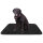 Tierdecke Lammflor schwarz - jet black 60x80 cm (R)