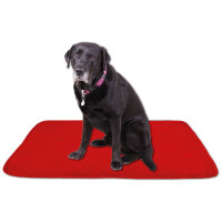 Tierdecke Lammflor rot - salsa 60x80 cm (R)