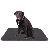 Tierdecke Lammflor dunkelgrau - anthrazit 80x120 cm (R)