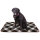 Tierdecke Lammflor dunkelbraun - gemustert 90x140 cm (R)