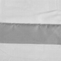 Fertiggardine Raffoptik 4x Falten Stangendurchzug ( Grau )