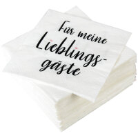 Servietten 33x33cm, 1/4 Falz, 3-lagig, 20er Pack -...