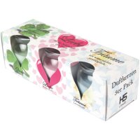 Dufterkzen "Romantic" 3er Set "Blumen & Lavendelduft"