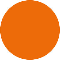 Stumpenkerzen Ø4cm x 6cm - 6er Pack Orange