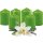 Stumpenkerze 4x6 cm &quot;Light green&quot; 6er Set