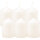 Stumpenkerzen Ø4cm x 6cm - 6er Pack Creme
