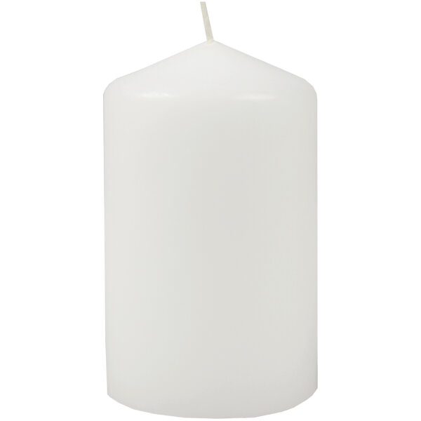 Stumpenkerzen Ø6cm x 10cm Weiß 1er-Pack