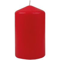Stumpenkerzen Ø6cm x 10cm Rot 1er-Pack