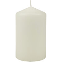 Stumpenkerzen Ø6cm x 10cm Elfenbein 1er-Pack