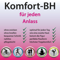 Seamless BH "ohne Polster" - S/M - Weiß (R)