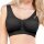 Seamless Komfort BH "mit Polster" - XXL/3XL - Schwarz (R)