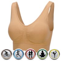 Seamless Komfort BH "mit Polster" - XXL/3XL -...
