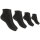 Damen Sneaker Socken, Gr&ouml;&szlig;e: 35-38, 4 Paar - Schwarz