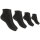 Damen Sneaker Socken, Größe: 39-42, 4 Paar - Schwarz (R)