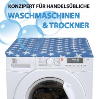 Trockner-/Waschmaschinenbezug 60 x 60 cm Seestern Dunkelblau