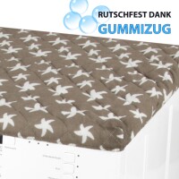 Trockner-/Waschmaschinenbezug 60 x 60 cm Seestern Taupe