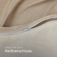 Bettwäsche Cashmere Touch - 80x80+135x200 cm - Beige / Taupe