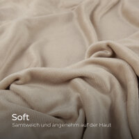 Bettwäsche Cashmere Touch - 80x80+135x200 cm - Beige / Taupe