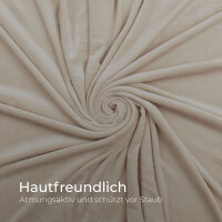 Bettwäsche Cashmere Touch - 80x80+135x200 cm - Beige / Taupe