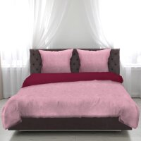 Bettwäsche - Wendebettwäsche Rose / Beere...