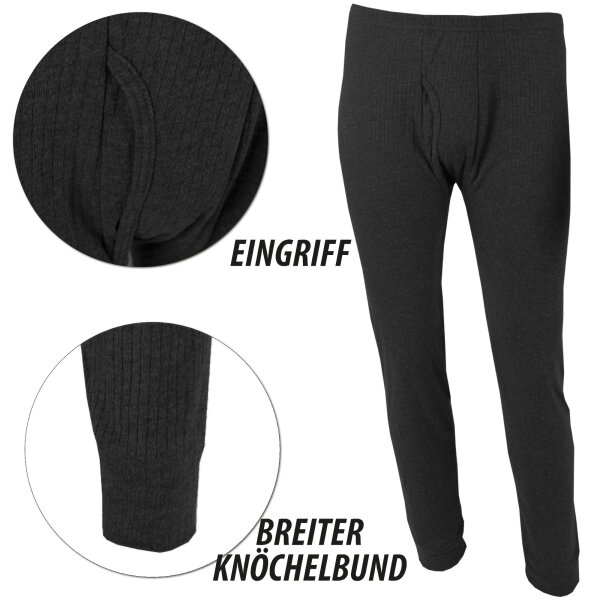 Herren Thermounterhosen Schwarz - XL ( 7 ) (R)