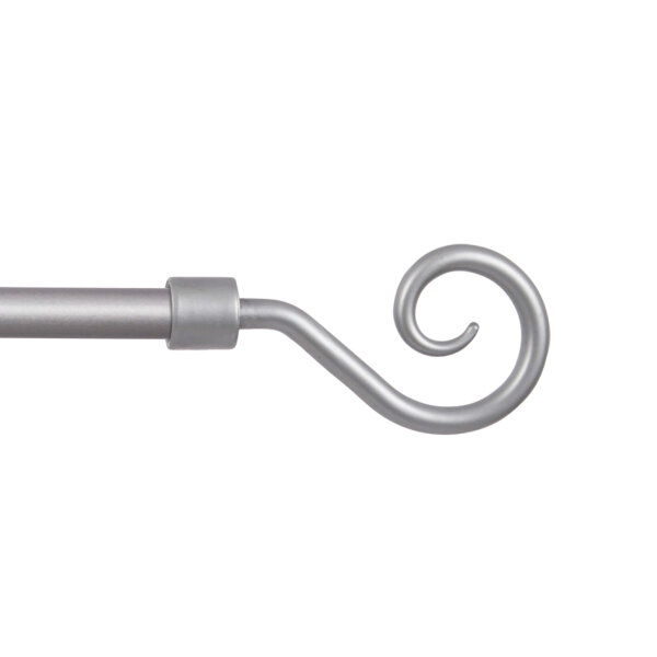 Endstücke für Stilgarnitur 2er Silber Roma