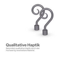 Endstücke für Stilgarnitur 2er Silber Roma