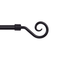 Endstücke für Stilgarnitur 2er Schwarz Roma