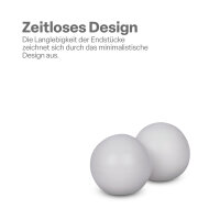 Endstücke für Stilgarnitur 2er Weiß Kugel