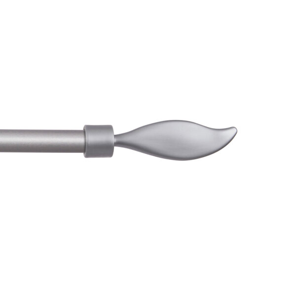 Endstücke für Stilgarnitur 2er Silber Flamme