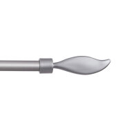 Endstücke für Stilgarnitur 2er Silber Flamme