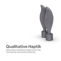 Endstücke für Stilgarnitur 2er Silber Flamme