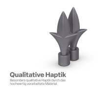 Endstücke für Stilgarnitur 2er Silber Lilie