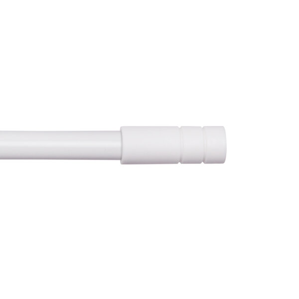 Endstücke für Stilgarnitur 2er Weiß Zylinder