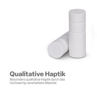 Endstücke für Stilgarnitur 2er Weiß Zylinder