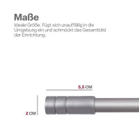 Endstücke für Stilgarnitur 2er Silber Zylinder