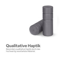 Endstücke für Stilgarnitur 2er Silber Zylinder