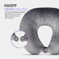 Nackenrolle / Hörnchen Grau Nackenhörnchen