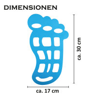 Antirutschmatten - Fuß XL ( ocean ) - 2 Stk. (R)