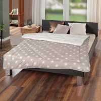 Winter Wende Steppbett Taupe 135x200cm
