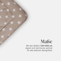 Winter Wende Steppbett Taupe 135x200cm