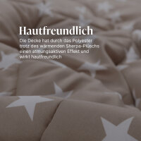 Winter Wende Steppbett Taupe 135x200cm