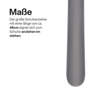 Schuhanzieher, gro&szlig;, grau 47cm