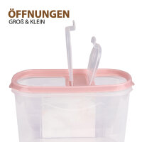 Frischhaltebox Schüttdose 1,4 Liter - 1er Pack ( 1 Stück ) Altrose