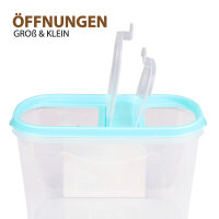 Frischhaltebox Schüttdose 1,4 Liter - 1er Pack ( 1 Stück ) Türkis