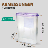 Frischhaltebox Schüttdose 2,8 Liter - 1er Pack ( 1...