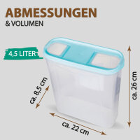 Frischhaltebox Schüttdose 4,5 Liter - 1er Pack ( 1...