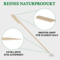 Holzspieß BBQ / Schaschlickspieß, 20cm 50er...