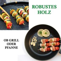 Holzspieß BBQ / Schaschlickspieß, 20cm 50er Pack ( 50 Stück ) (R)