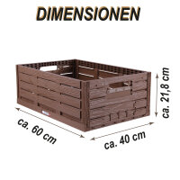 Faltbare Klappbox in Holzoptik - 60cm x 40cm ( 6422 )